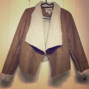 Forever21 coat with faux sheep fur lining